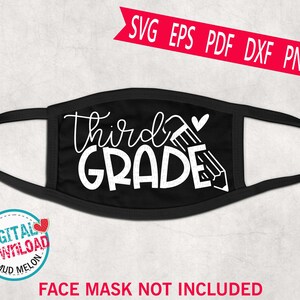 Download Fifth Grade Face Mask Svg Cut File 5th Grade Teacher Svg Etsy