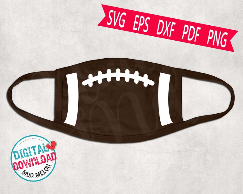 Football Face Mask Svg Eps Dxf Png Jpeg Pdf Cut File Digital Etsy