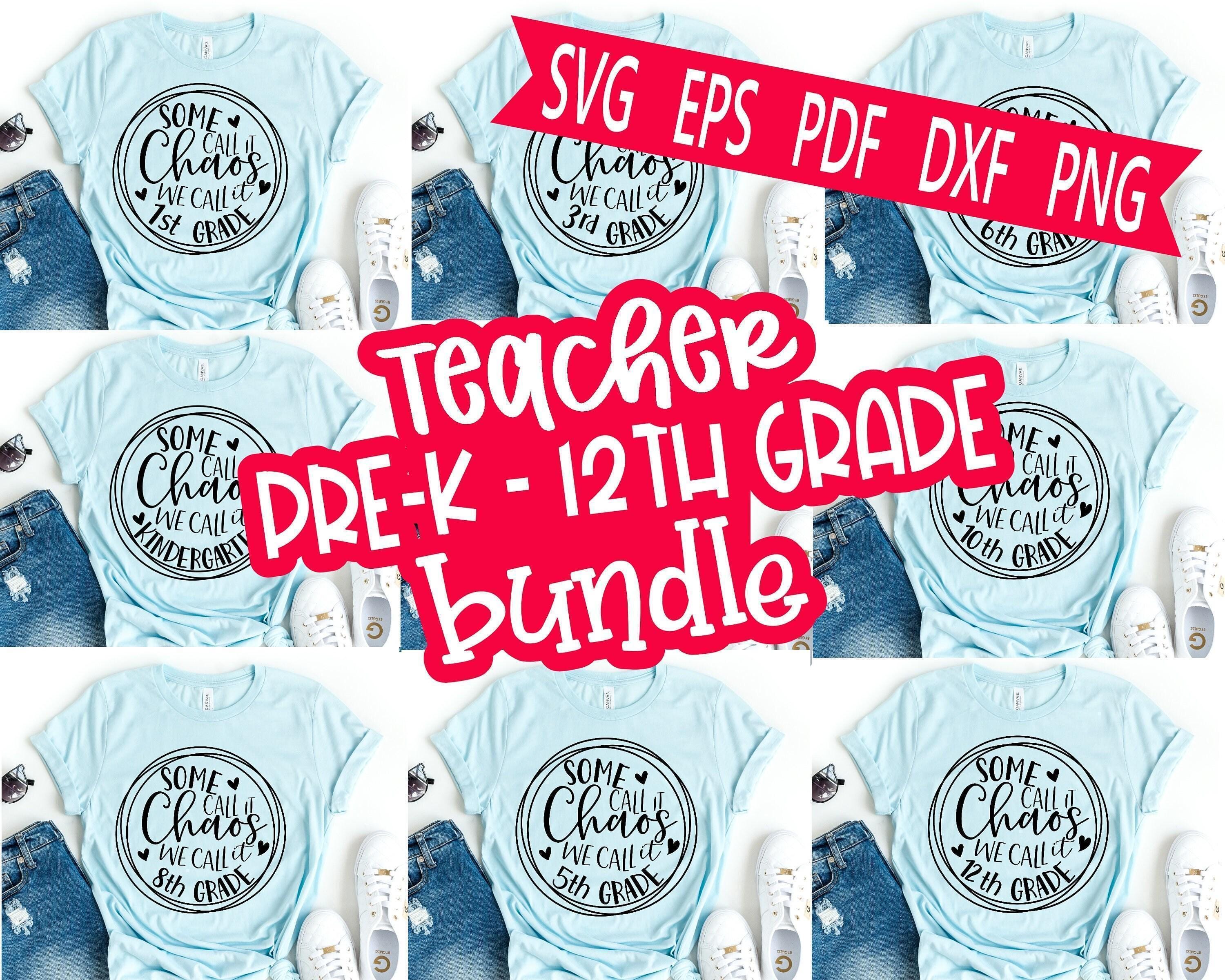 Back to School SVG Bundle: Pre-k - 12th Grade Designs (digital Download ...