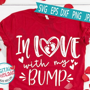Apaixonado pela minha barriga SVG EPS DXF PNG, Dia dos Namorados SVG, Dia dos Namorados SVG, Gravidez SVG, Futura mamãe, Maternidade SVG - MM449 Uso comercial