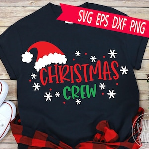 Christmas Crew SVG Cut File: Funny Holiday Shirt Design (Digital Download)