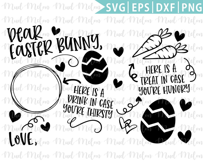 Download Dear Easter Bunny Svg Eps Png Jpeg Cut File Happy Easter ...