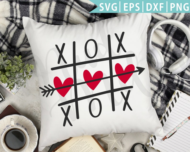 Download Valentines Day Svg Eps Dxf Pdf Png Cut File. Tic Tac Toe ...