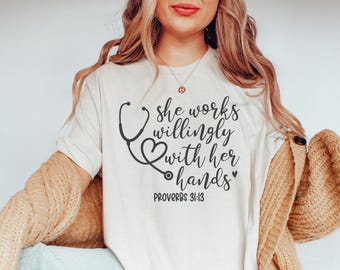 Faith Nurse SVG-ontwerp: inspirerende gezondheidszorg clipart (directe download)