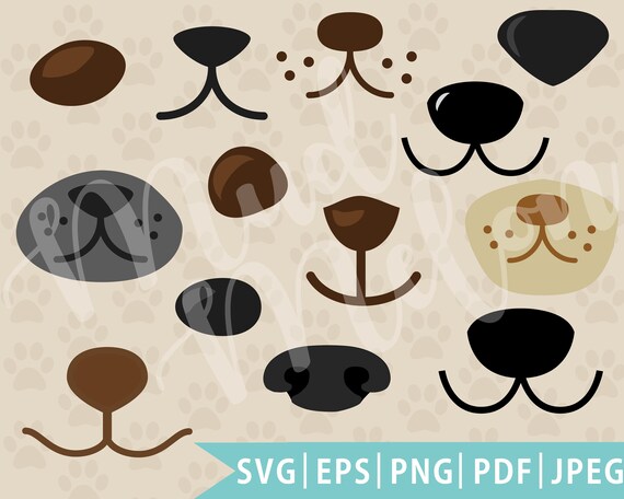Download Dog Nose Svg Eps Dxf Png Cut File Dog Clipart Dog Lover Etsy PSD Mockup Templates