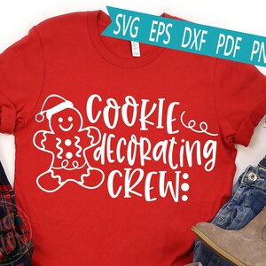 Christmas Cookie Crew SVG Cut File: Holiday Craft Design (Digital Download)