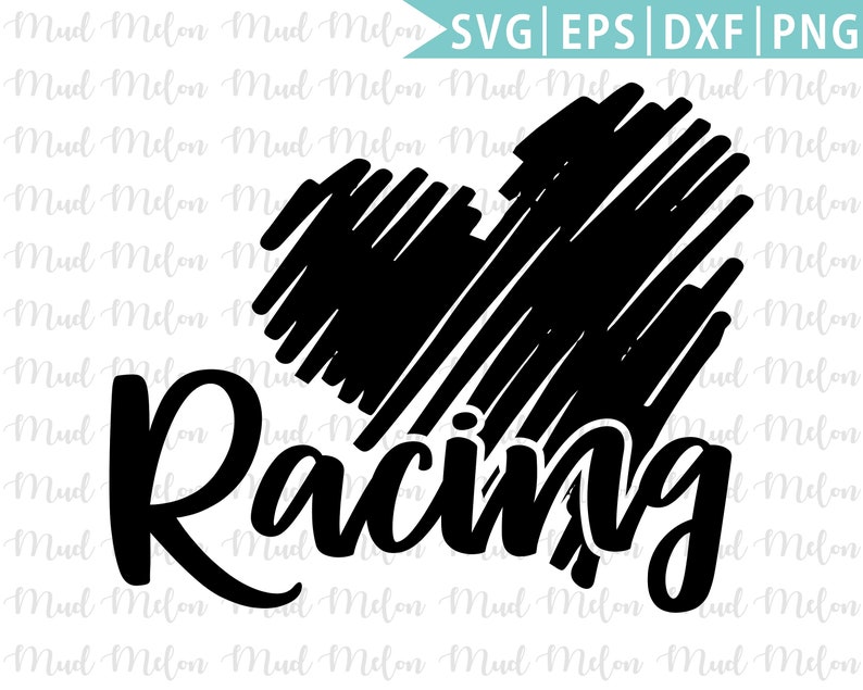 Download I Love Racing SVG Cut File and PNG Clipart. Racing SVG | Etsy