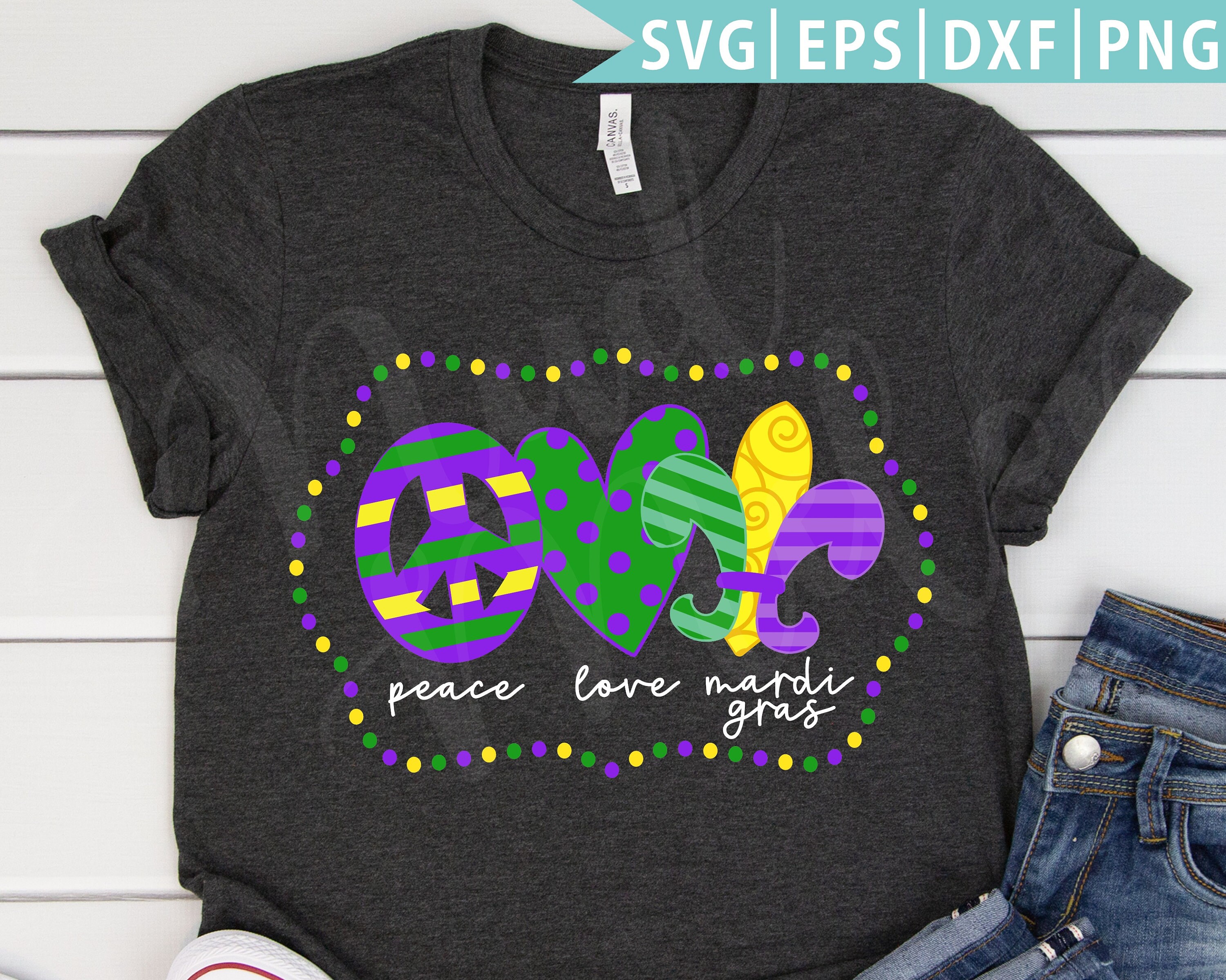 Download Peace Love Mardi Gras Svg Eps Png Cut File Fleur De Lis ...