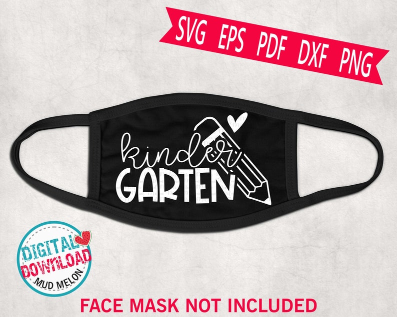Download Kindergarten SVG Face Mask Design. Teacher SVG Cut File ...
