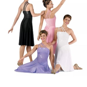 New Costume Ballet Lyrical Skating Figure Ice Roller Dance Baton Sparkle Dress Girls Child Small CS 4-7