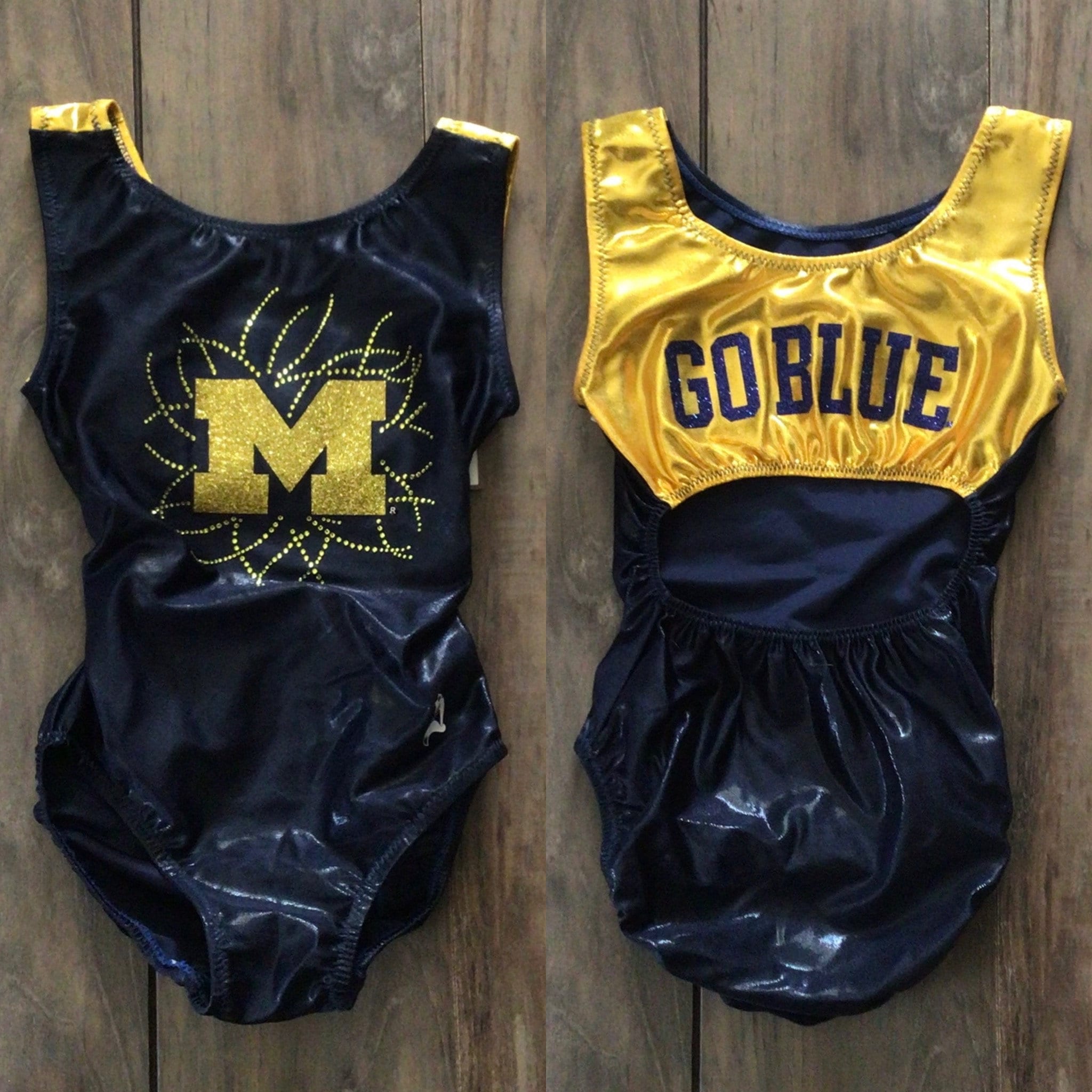 NWT University of Michigan Blue Gold Yellow Go Blue U of M College