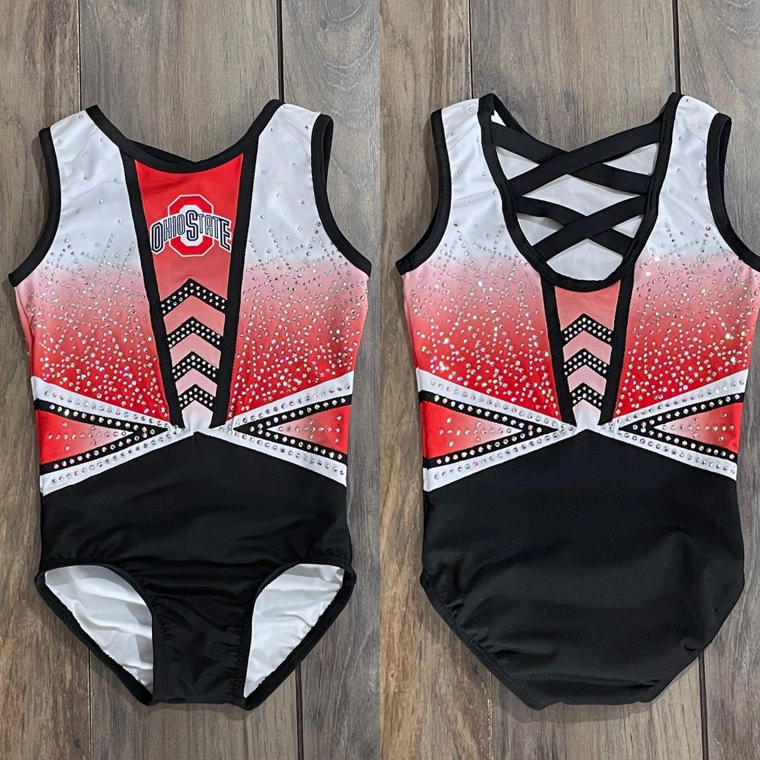 Ohio State Rhinestone Transfer NEW Custom THE Ohio State University OSU Buckeyes Red White Black ...