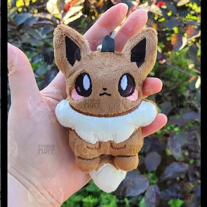 Eevee Keychain Plush Handmade