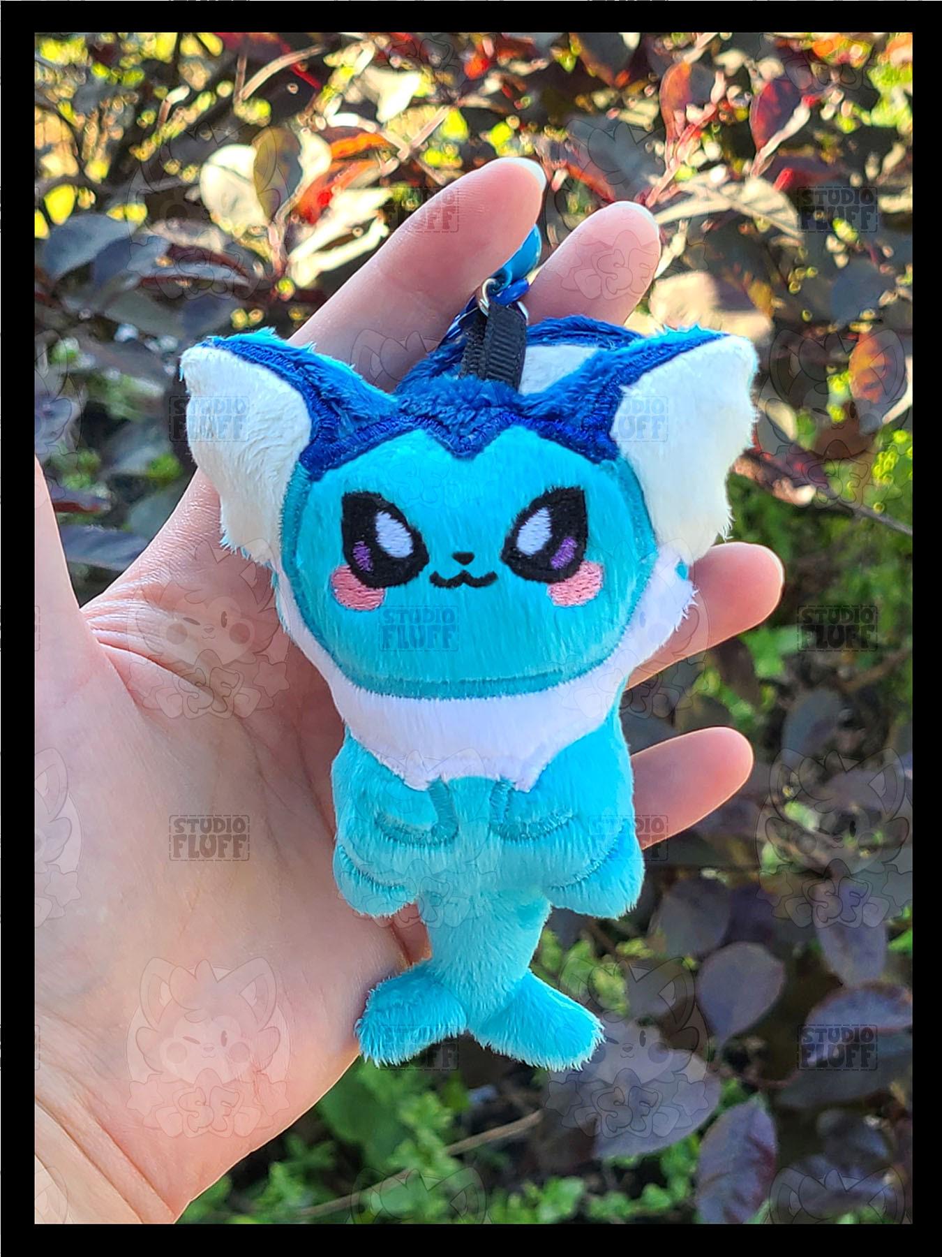 Vaporeon Pokemon Stuffed Animal Vaporeon Keychain Plush