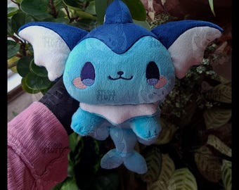 Chibi Water Fox Weighted Plushie Handmade
