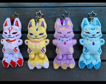 Kitsune Keychain - Etsy