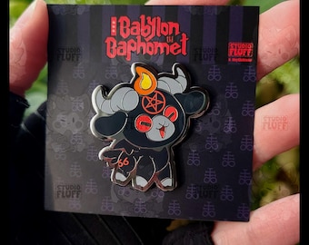 Baphopets Babylon the Baphomet Enamel Pins READY TO SHIP