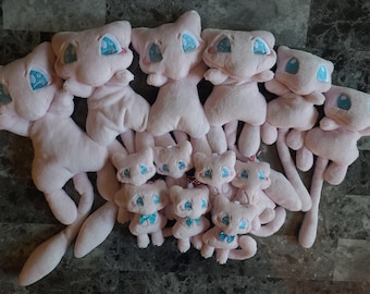 3 LEFT Cosmic Kitty Weighted Plushie Prototype Handmade