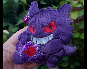 Spooky Spectre Keychain Plush Badge Handmade PRE-ORDER