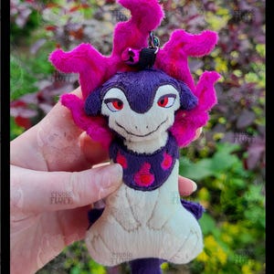 Hisuian Typhlosion sleutelhanger pluche handgemaakt