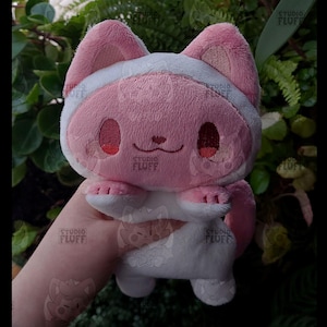 Valentine Zucker Cookie Kitty Gewichtete Plushie Handgemacht