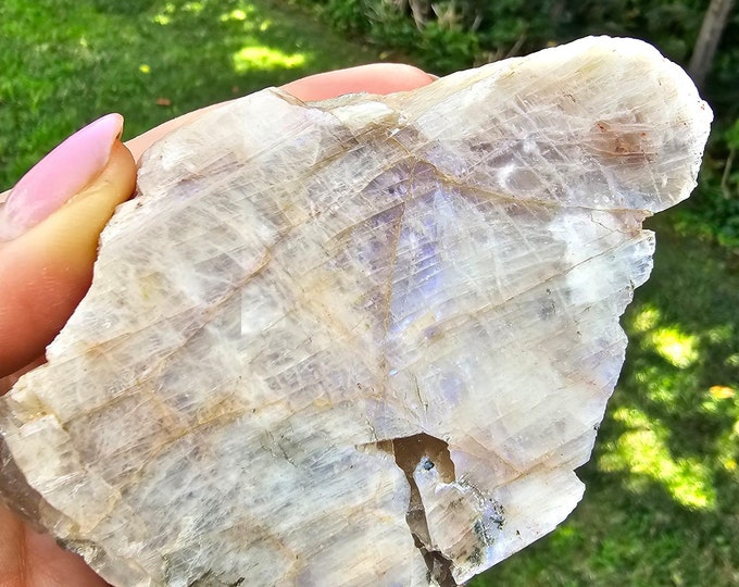 Polished Belomorite with Mica from Russia