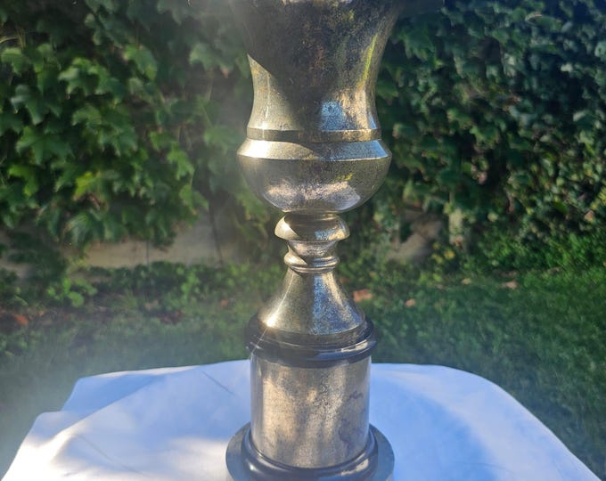 Natural Pyrite Vase | Metallic Crystal Urn Decor | Altar Display | Statement Home Décor | Gift for Collectors