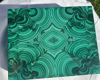 Authentic Russian Malachite Jewelry Box – Handcrafted Gemstone Keepsake & Decorative Box