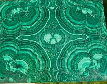 Authentic Russian Malachite Jewelry Box – Handcrafted Gemstone Keepsake & Decorative Box