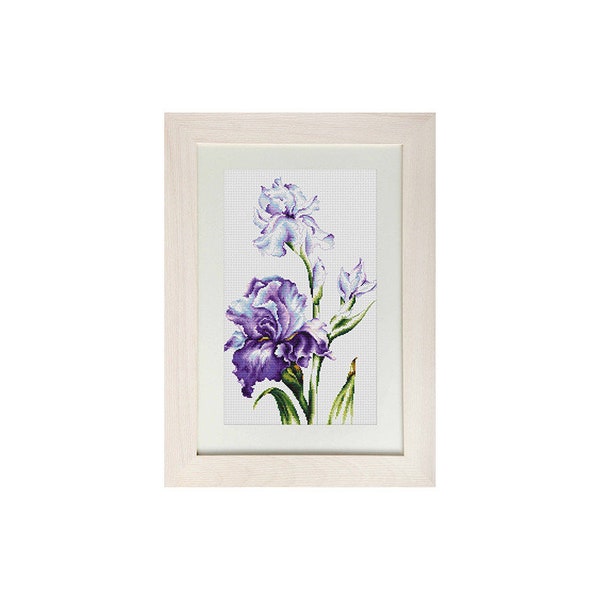 Cross stitch pattern Irises, Flowers, embroidery Irises, wall decor, home decor, birthday gift