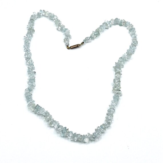 Vintage Clear Quartz Crystal Chip Necklace Bead B… - image 3