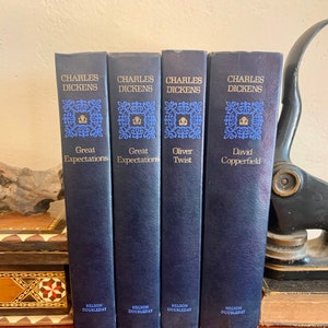 Vintage CHARLES DICKENS: Oliver Twist, David Copperfield and Great Expectations, Sold separately. Nelson Doubleday book club edition.