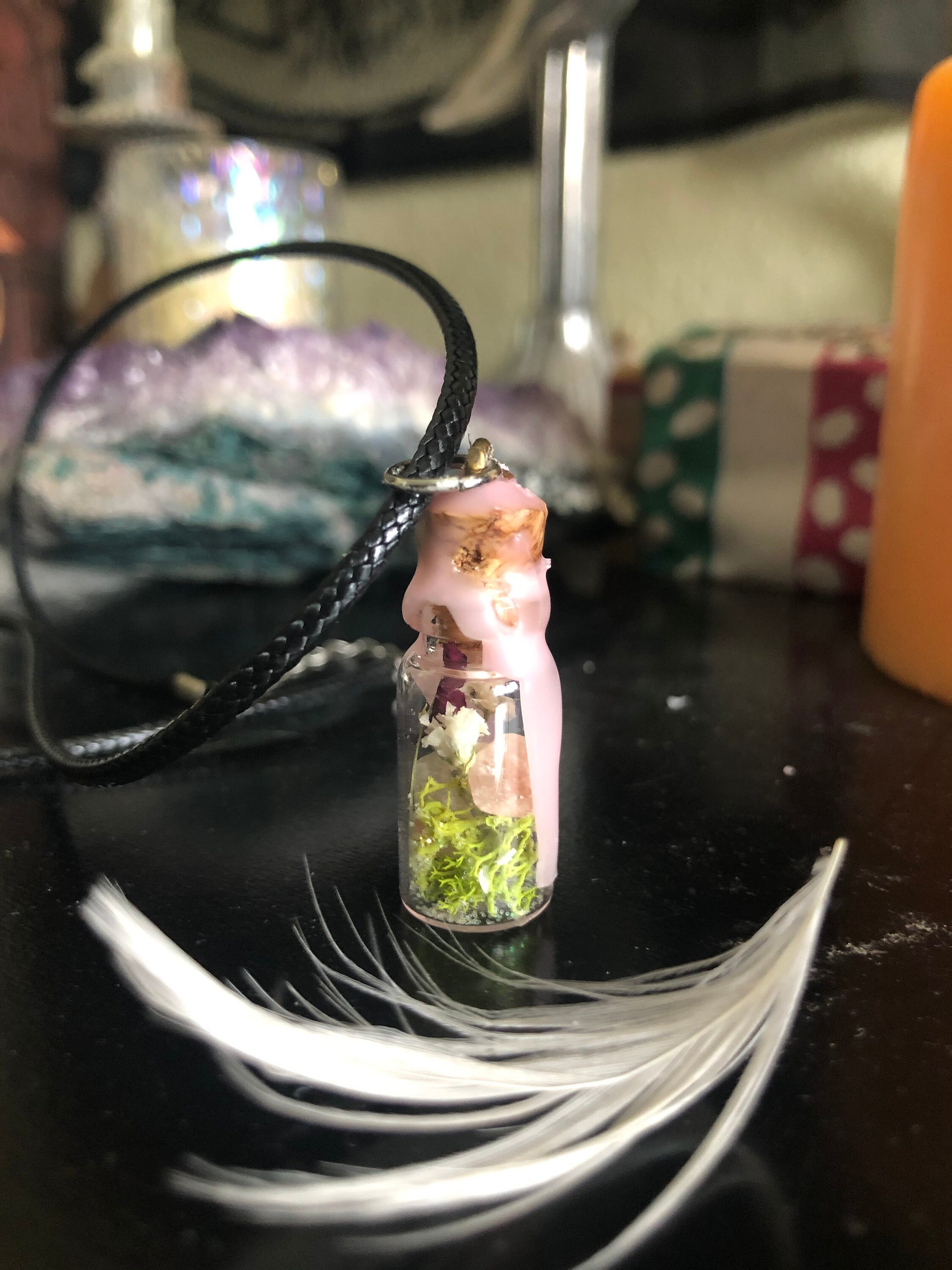 Love Jar charm necklace Etsy