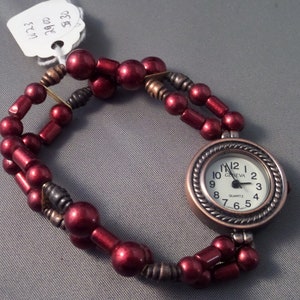 Red Beaded Watch