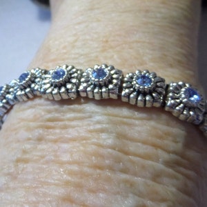 Light Blue Swarovski Crystal Bracelet
