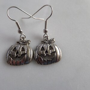 Silver Pumpkin Earrings