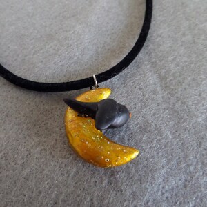 Raven Moon Rope Necklace
