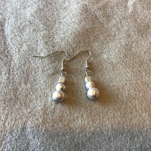 Pendientes de plata brillantes