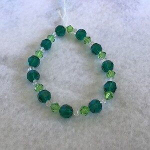 Green mix crystal bracelet