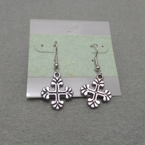 Silver Cross Earrings