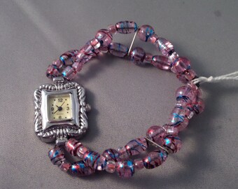Pink Swirl horloge