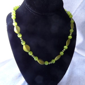 Green Cat&#39;s Eye Necklace