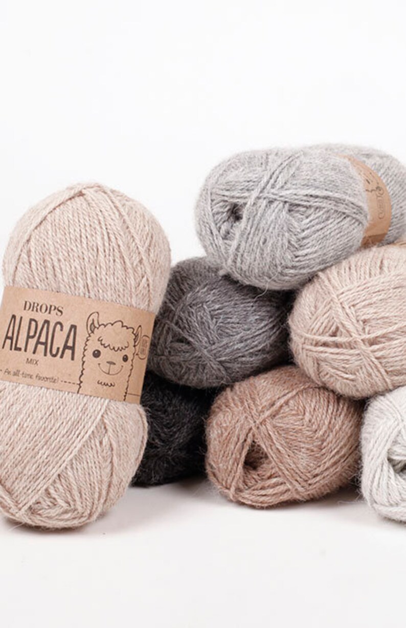 Drops Alpaca Yarn 183yds/167m 1.8oz/50g Group A Soft Alpaca. Etsy