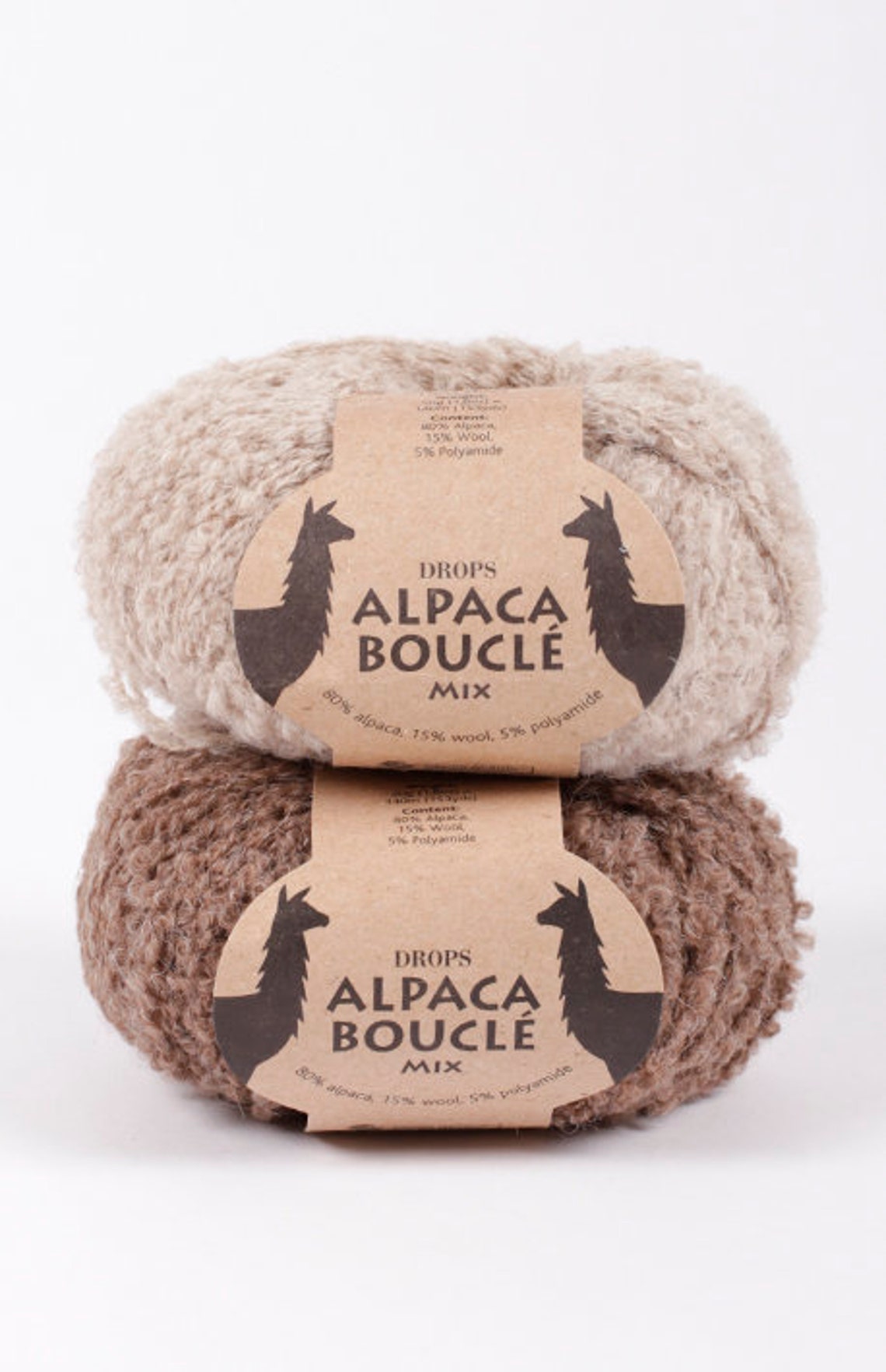 DROPS Alpaca Bouclé Yarn 153yds/140m 1.8oz/50g Group C Soft | Etsy