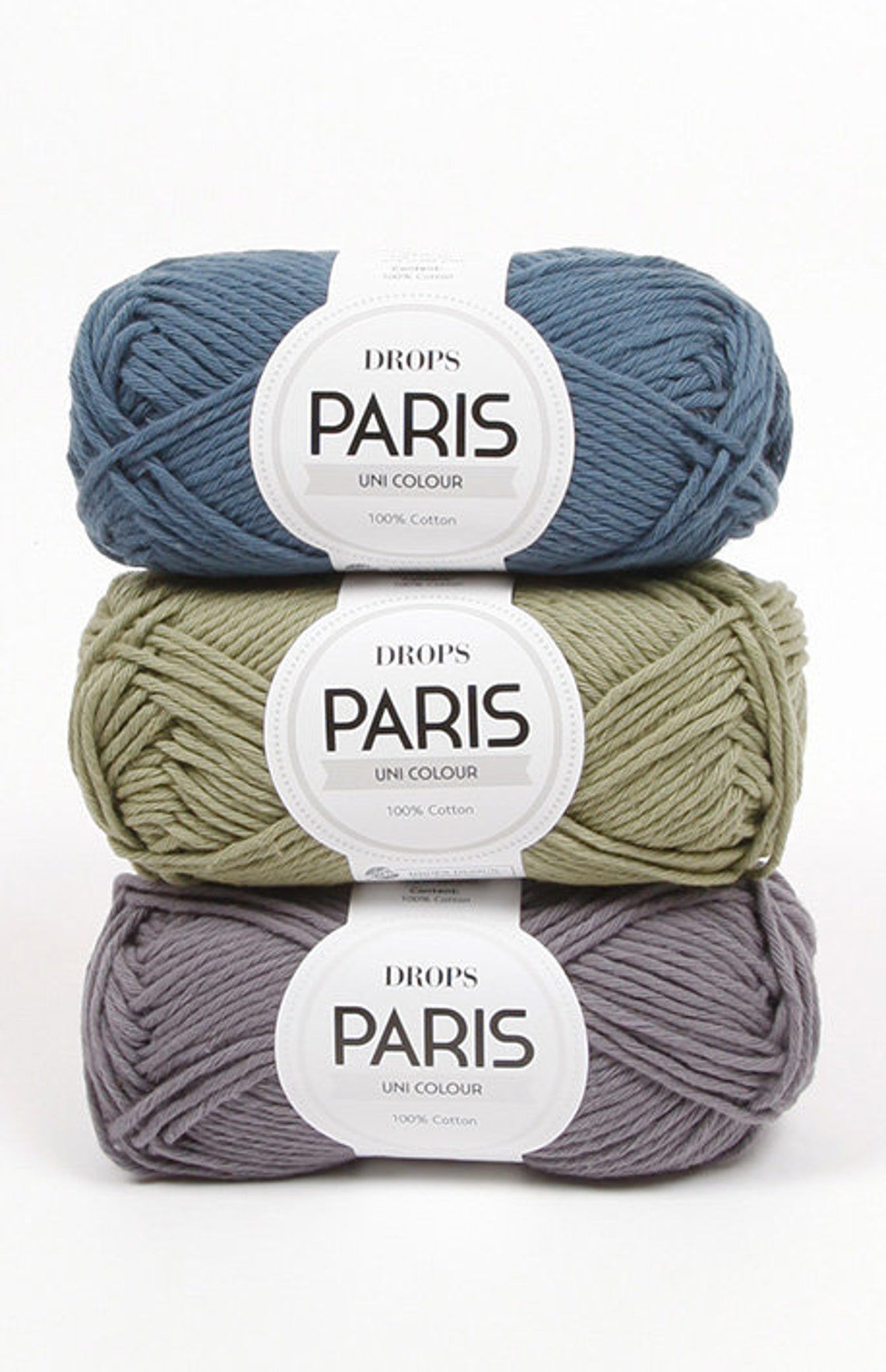DROPS Paris Cotton Yarn Group C. Aran Worsted Cotton 82yds/75m Etsy
