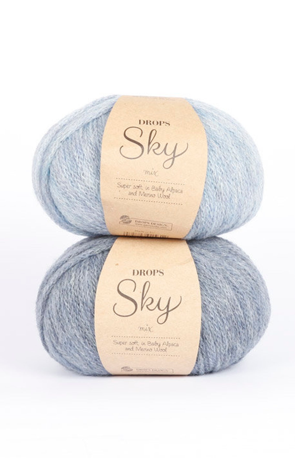 Drops Sky Yarn 208yds/190m 1.8oz/50g Group B. Soft Alpaca Etsy