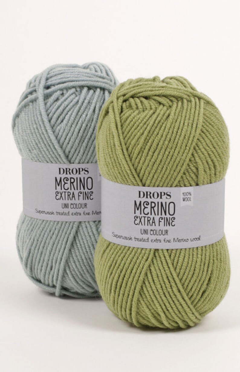Drops Merino Extra Fine Yarn 115yds/105m 1.8oz/50g Group B. Etsy