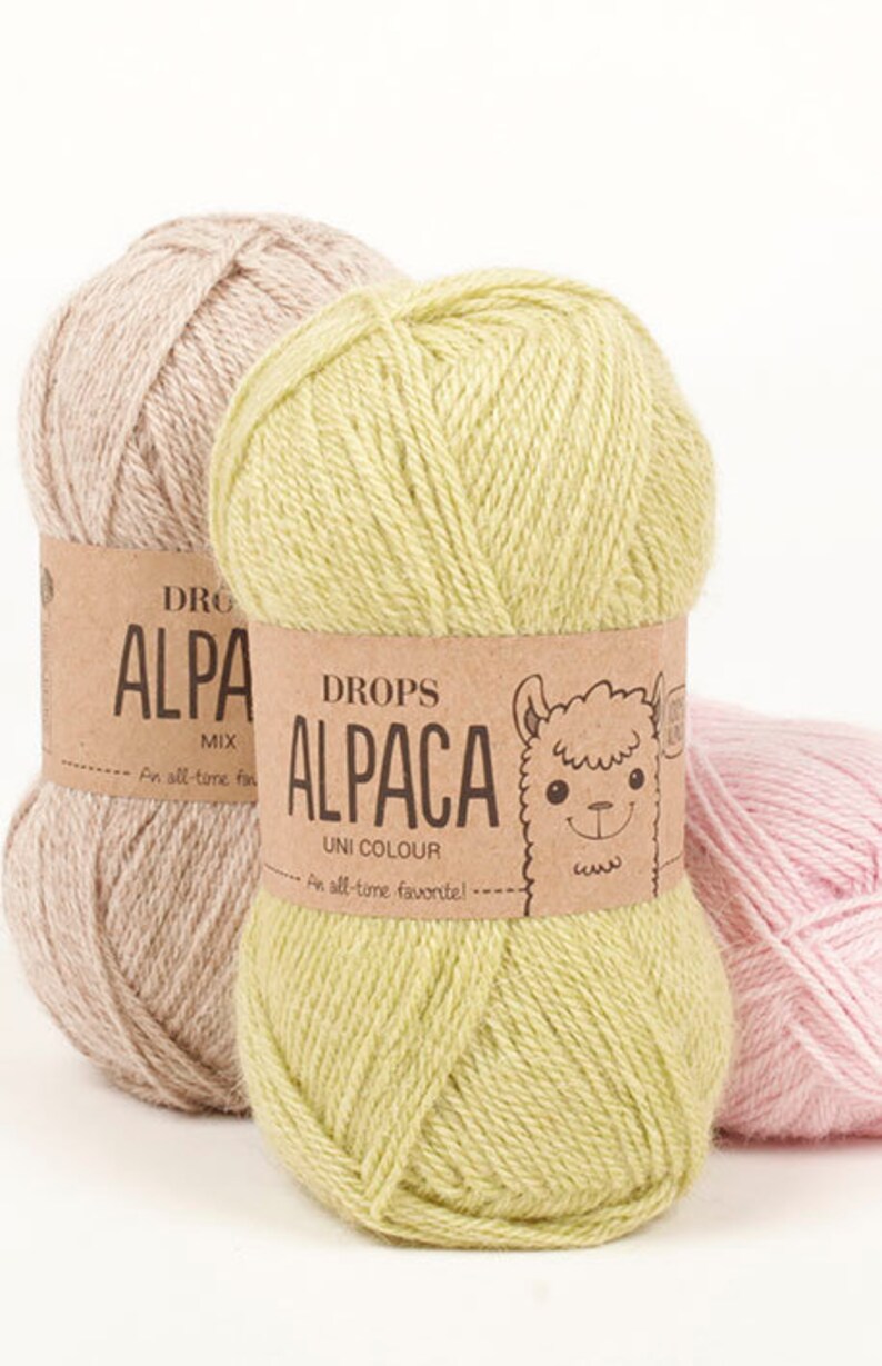 Drops Alpaca Yarn 183yds/167m 1.8oz/50g Group A Soft Alpaca. Etsy