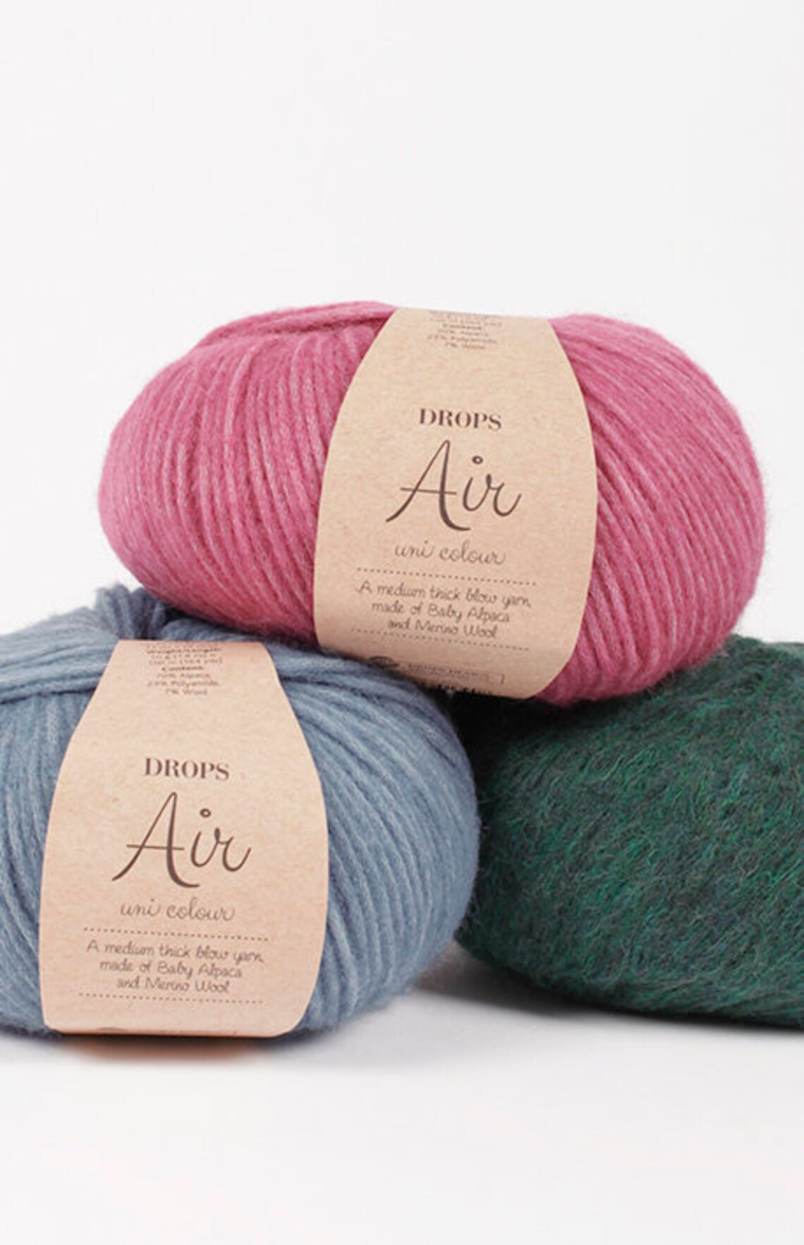 DROPS Air Yarn 164yds/150m 1.8oz/50g Group C. Medium Thick Etsy