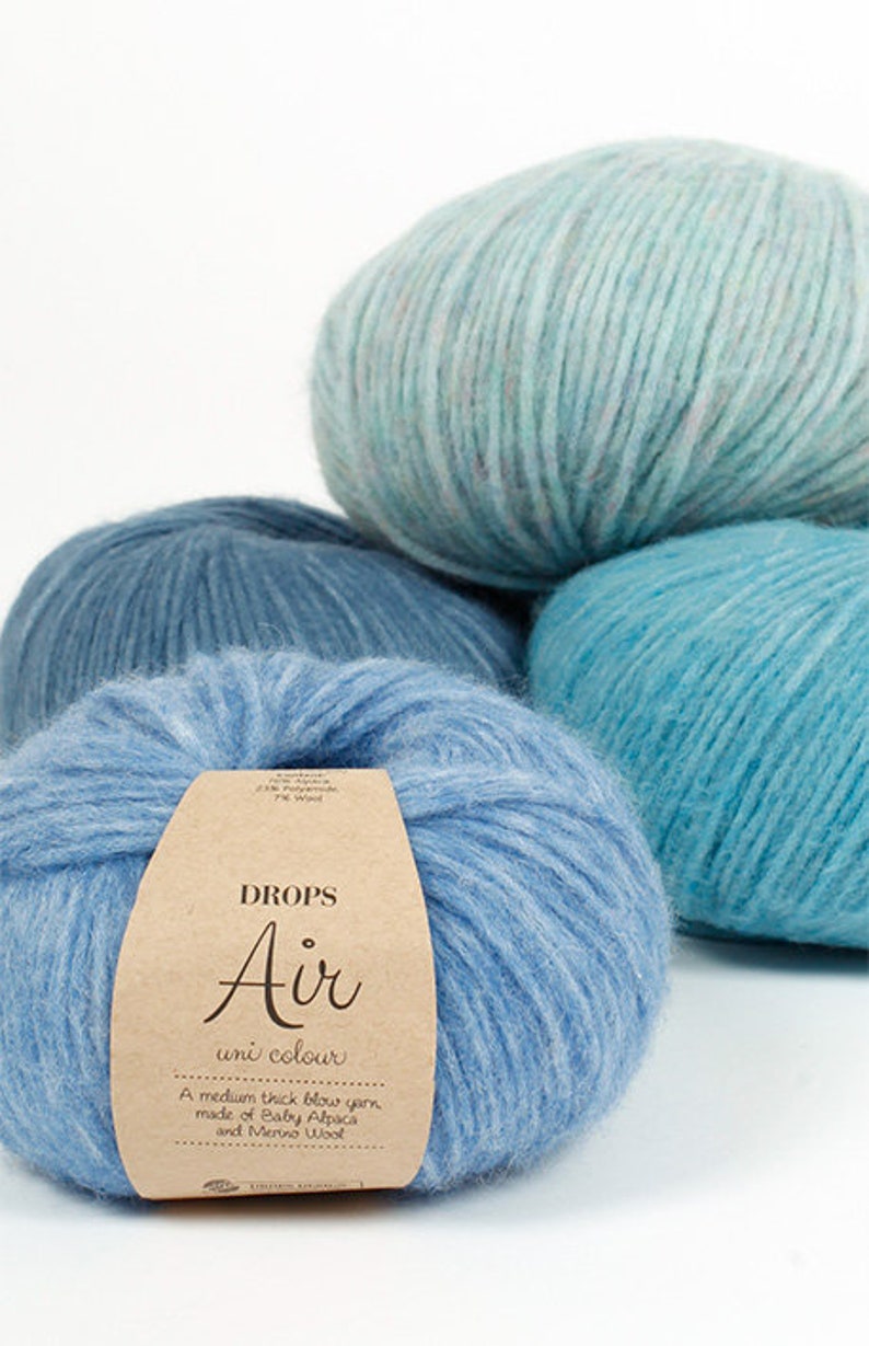 DROPS Air Yarn 164yds/150m 1.8oz/50g Group C. Medium Thick Etsy